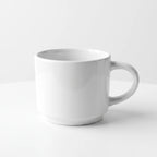 Klassische weiße Kaffeetasse – Minimalistische Keramiktasse für Tee und Kaffee