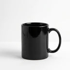 Schwarze Kaffeetasse aus Keramik und Steinzeug – 12 oz / 355 ml