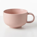 Kaffeetasse aus Keramik in Puderrosa – Elegantes, abgerundetes Design