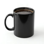 Schwarze Kaffeetasse aus Keramik und Steinzeug – 12 oz / 355 ml
